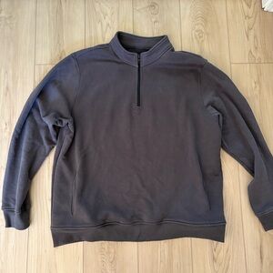 Melrose Place dark gray 1/4 zip pullover